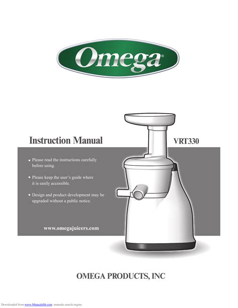 omega vrt350|omega vrt350 user manual.